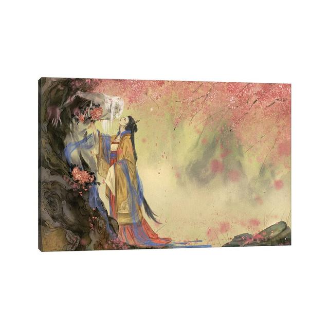 I'm in Love I: Spring by Yayu - Wrapped Canvas Painting Print World Menagerie Size: 66.04cm H x 101.6cm W x 1.91cm D on Productcaster.