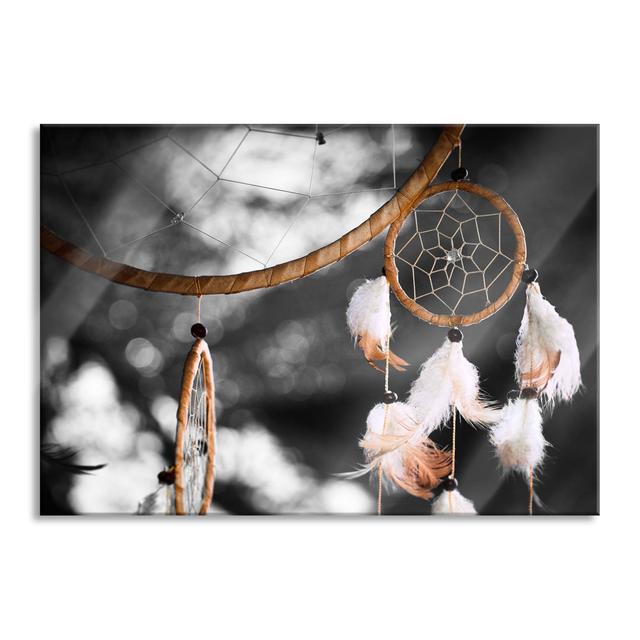 Dreamcatcher - No Frame Print on Glass Bloomsbury Market Size: 70cm H x 100cm W x 0.4cm D on Productcaster.