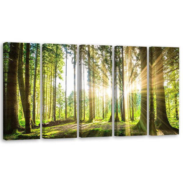 Forest Trees Union Rustic Size: 80cm H x 200cm W on Productcaster.