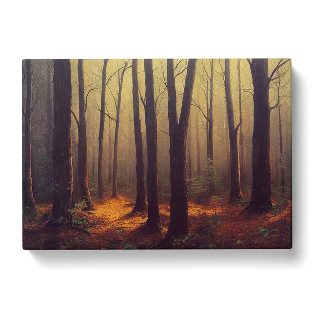 Inspiring Forest - Wrapped Canvas Graphic Art Alpen Home Size: 50cm H x 76cm W on Productcaster.