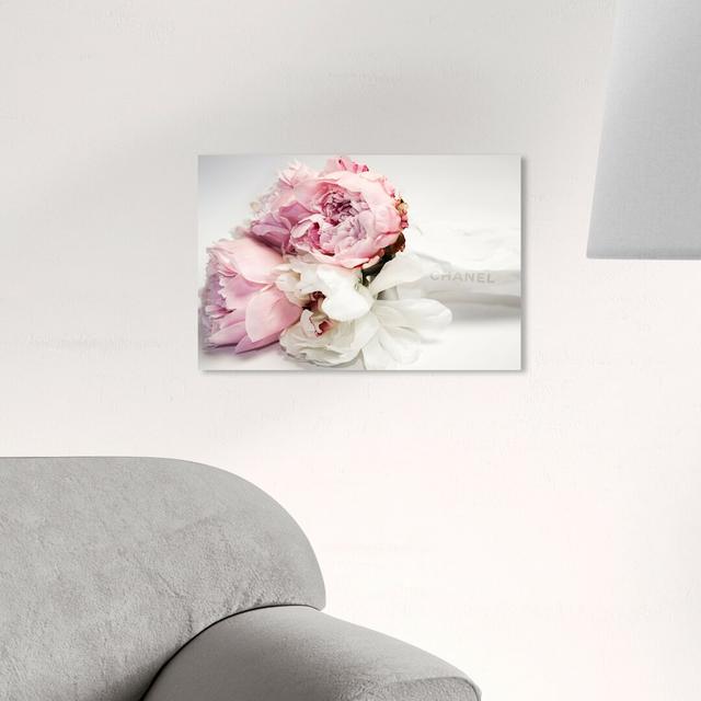 Peonies and Magnolia Love by Oliver Gal - Wrapped Canvas Graphic Art Print East Urban Home Size: 61cm H x 91cm W on Productcaster.