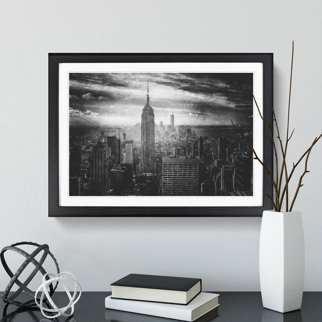 New York Skyline Vol.9 - Picture Frame Graphic Art East Urban Home Frame Option: Black Framed, Size: 48cm H x 65cm W x 2cm D on Productcaster.