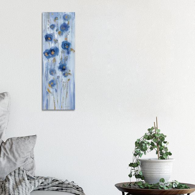 Seaside Flowers II by Silvia Vassileva - Wrapped Canvas Panoramic Painting Rosalind Wheeler Size: 91.44cm H x 30.48cm W x 1.91cm D on Productcaster.