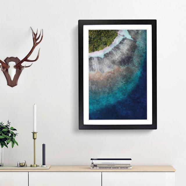 Adugovaa Magu in Kihaadhoo Maldives - Picture Frame Painting Print East Urban Home Size: 33cm H x 24cm W x 2cm D, Frame Option: Black Framed on Productcaster.