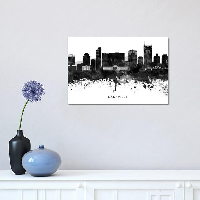 Nashville Skyline by WallDecorAddict - Wrapped Canvas Print Latitude Run Size: 30.48cm H x 45.72cm W x 1.91cm D on Productcaster.