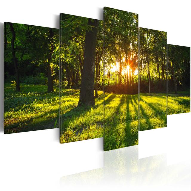 No Frame Print on Canvas Union Rustic Size: 100cm H x 200cm W on Productcaster.