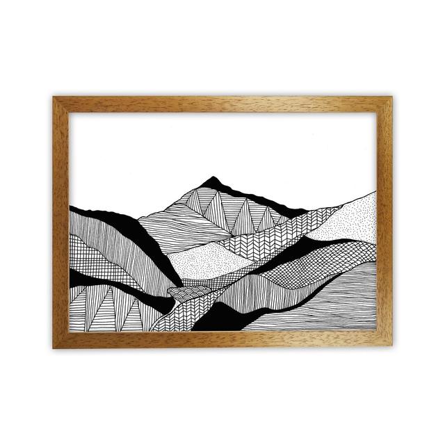 New Snowdon by Carissa Tanton - Graphic Art Print on Paper Union Rustic Frame Option: Oak Framed, Size: 46cm H x 63cm W x 3cm D on Productcaster.