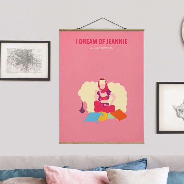 Stoffbild Mit Posterleisten - Filmposter I Dream Of Jeannie - Hochformat 4:3 Maturi Größe: 106,5 cm H x 80 cm B x 0,3 cm T on Productcaster.