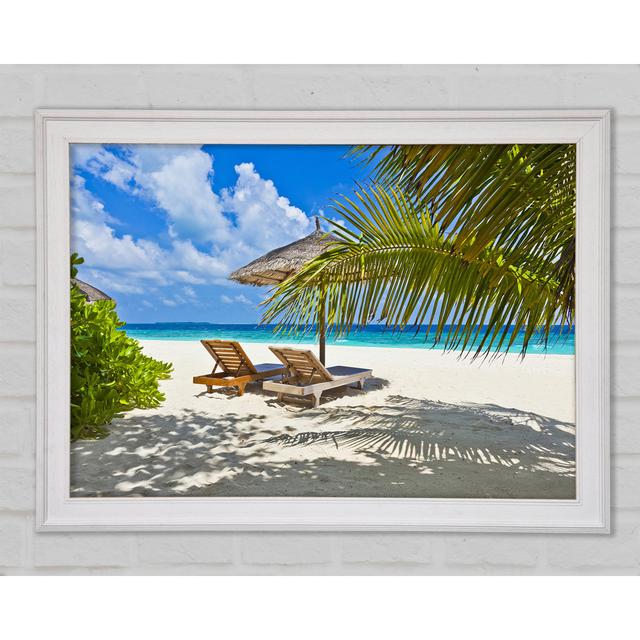 Palm Beach Holiday Island Framed Print Highland Dunes Size: 29.7cm H x 42cm W x 1.5cm D on Productcaster.