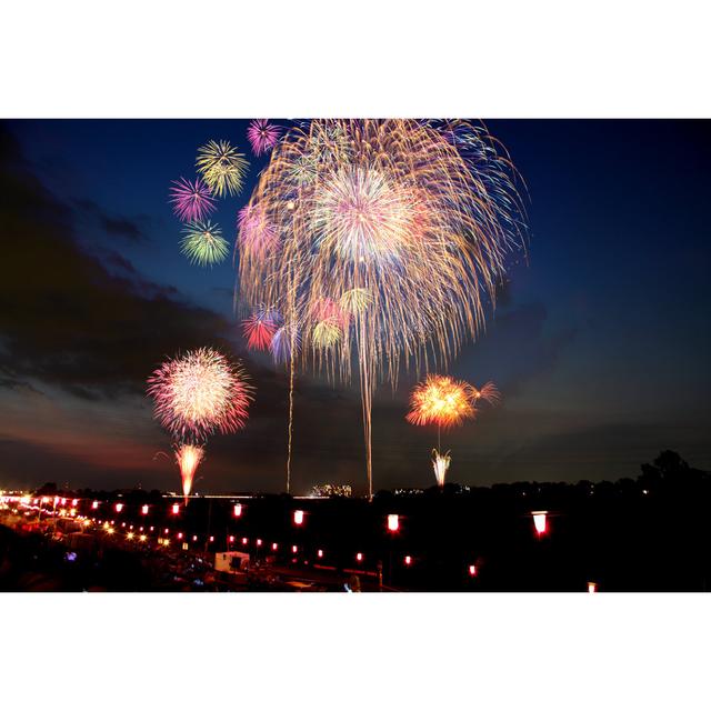 Fireworks In Itabashi, Tokyo, Japan Ebern Designs Size: 51cm H x 76cm W x 3.8cm D on Productcaster.