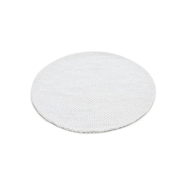 Handgefertigter Wollteppich Aus In Creme Hand Crafted Hand Loomed Mottled Light Grey Area Rug Carpetfine Rug Size: Round 200cm on Productcaster.