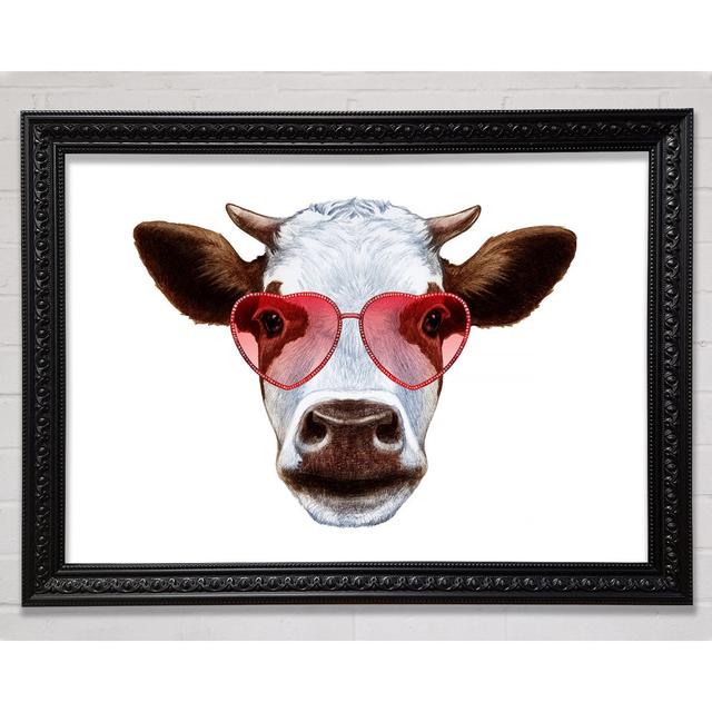 Love Cows Framed Print Bright Star Size: 42cm H x 59.7cm W on Productcaster.