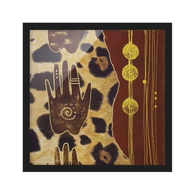 Touch of Africa - Picture Frame Graphic Art Latitude Vive Size: 50cm H x 50cm W x 2cm D, Frame Option: Black Framed on Productcaster.