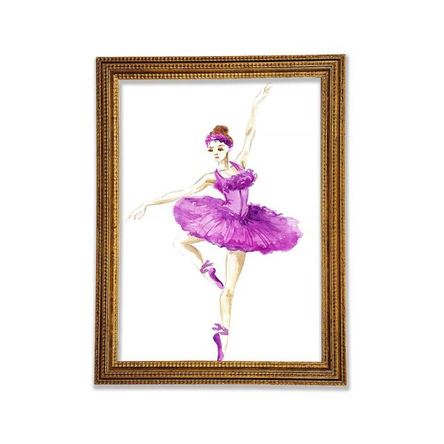 Purple Ballerina 4 - Print Mercer41 Size: 42cm H x 29.7cm W x 3cm D on Productcaster.