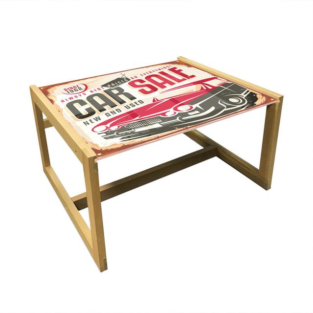 Sled Coffee Table Abakus Direct Size: 40cm H x 74cm W x 62cm D on Productcaster.