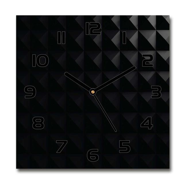 Abstraction Background Silent Wall Clock East Urban Home Colour: Black on Productcaster.