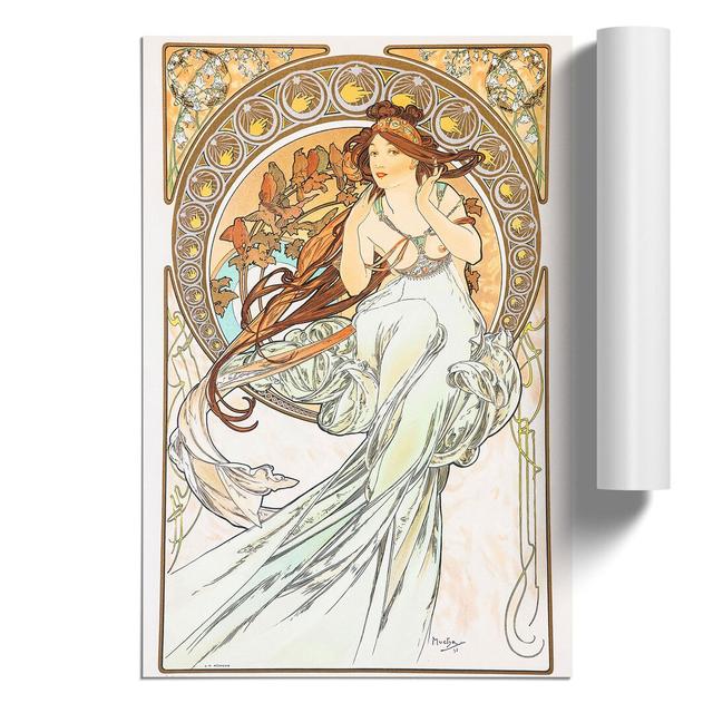 The Music Vol.2 by Alphonse Mucha - Unframed Painting East Urban Home Size: 42cm H x 30cm W x 0.1cm D on Productcaster.