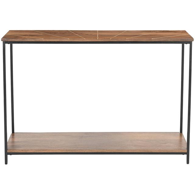 Anjanet 112cm Console Table Williston Forge Table Top Colour: Medium Wood on Productcaster.