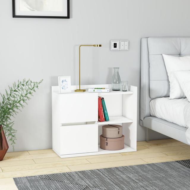 Bilyue Nightstand Brayden Studio Colour: Black on Productcaster.