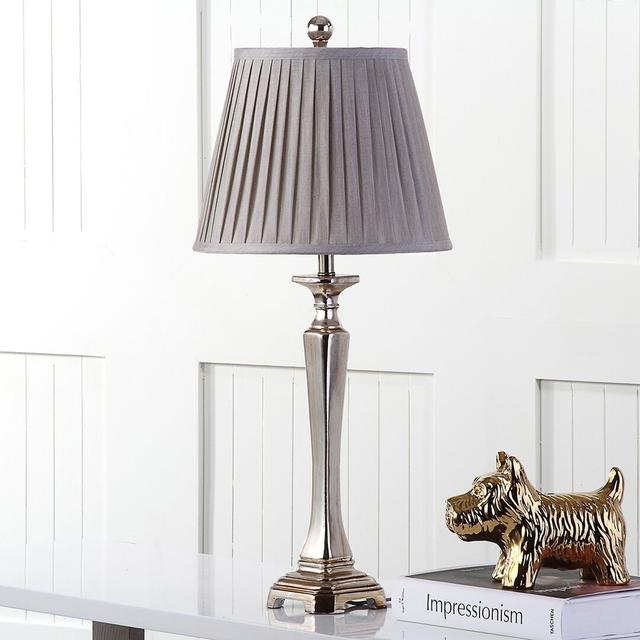 Lytchett Minster 71cm Buffet Lamp (Set of 2) Fairmont Park Shade Colour: Silver on Productcaster.