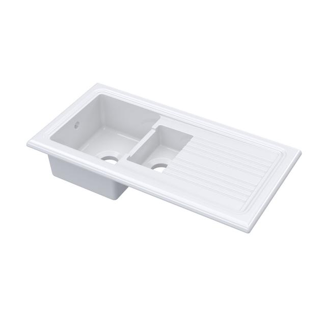 1.5 Bowl Farmhouse/Apron Kitchen Sink Nuie on Productcaster.