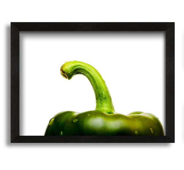 Green Pepper Head - Picture Frame Graphic Art on Canvas Brayden Studio on Productcaster.