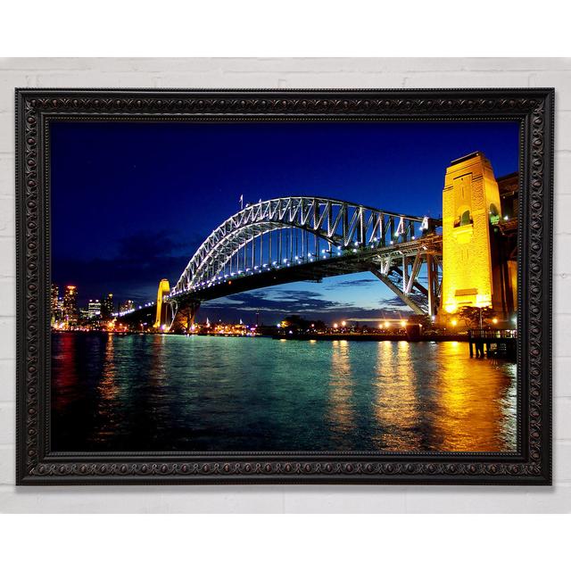 Sydney Harbour Bridge Reflections - Druck Bright Star Größe: 84,1 cm H x 118,9 cm B x 3 cm T on Productcaster.