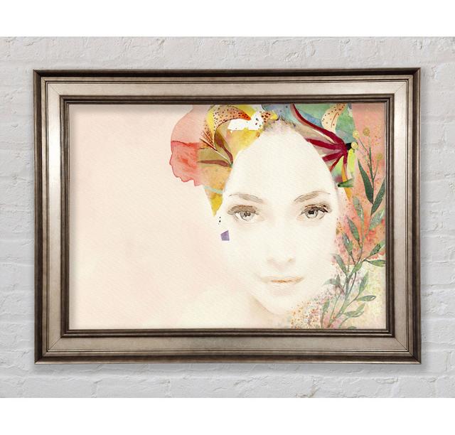 Flowerwoman - Single Picture Frame Art Prints Bright Star Size: 21cm H x 42cm W x 8 cm D on Productcaster.