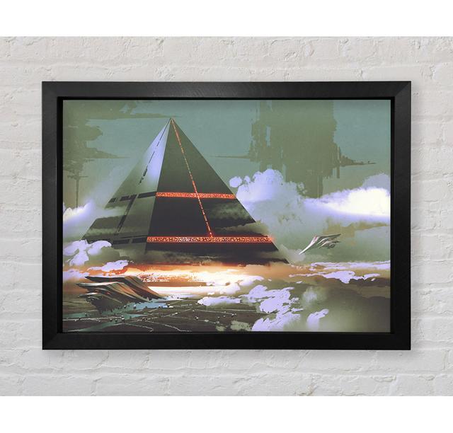 Pyramid From Another Realm - Single Picture Frame Art Prints Rosalind Wheeler Size: 84.1cm H x 118.9cm W x 3.4cm D on Productcaster.