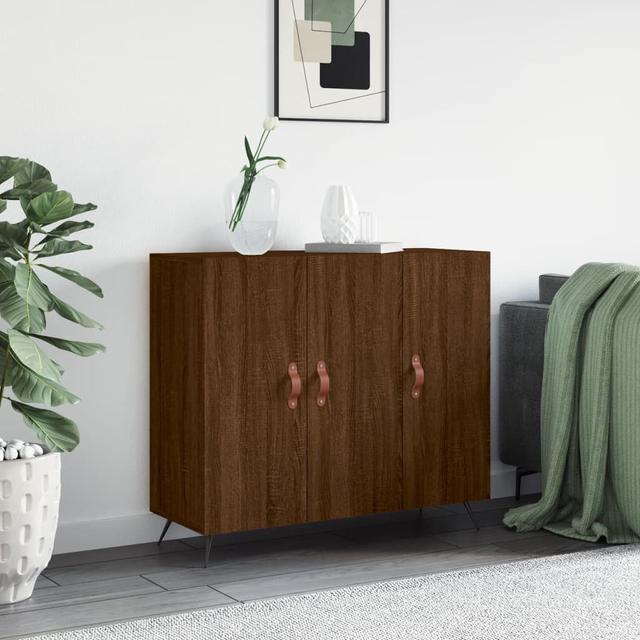 Colvell 90cm Sideboard George Oliver Colour: Brown Oak on Productcaster.