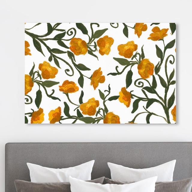 'Growing My Ochre Garden' Painting on Wrapped Canvas East Urban Home Size: 61 cm H x 91 cm W on Productcaster.