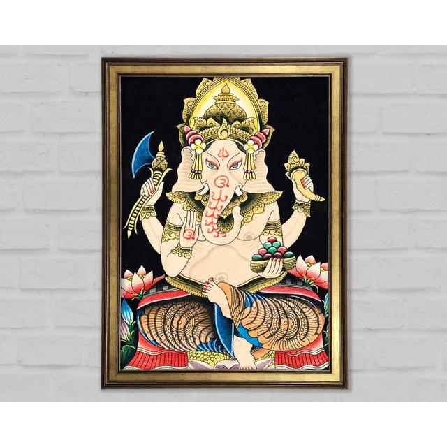 Hindu God Ganesha 2 - Single Picture Frame Art Prints Latitude Vive Size: 42cm H x 29.7cm W x 1.5cm D on Productcaster.