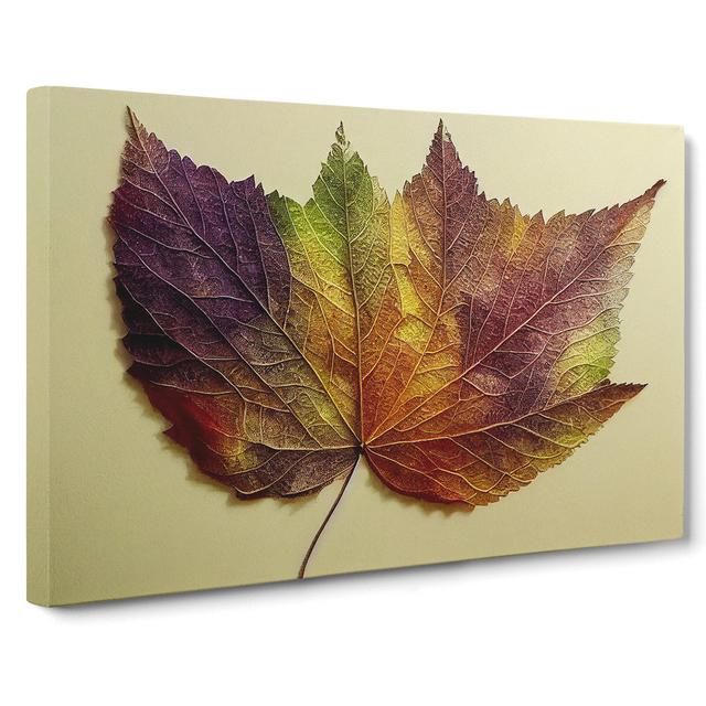 Autumn Leaf Vol.1 - Wrapped Canvas Painting 17 Stories Size: 50cm H x 76cm W x 3cm D on Productcaster.