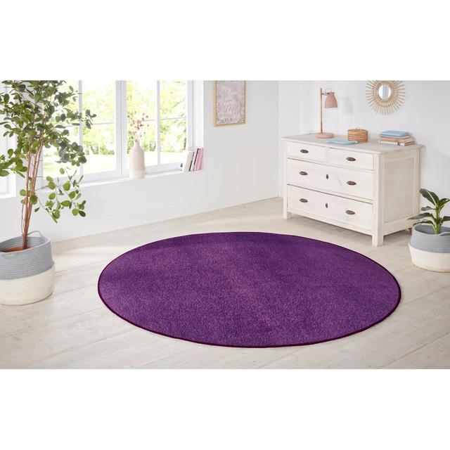 Tufted Purple Rug Hanse Home Rug Size: Round 133cm on Productcaster.