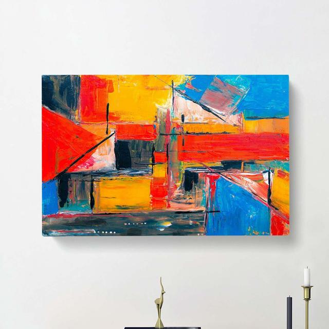 Abstract Art Painting Vol.388 by S.Johnson - Wrapped Canvas Painting Print East Urban Home Size: 40cm H x 60cm W x 3cm D on Productcaster.