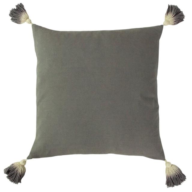 Feathers Scatter Cushion with Filling furn. Colour: Grey on Productcaster.