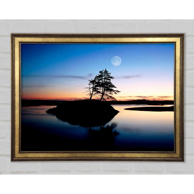 Blue Paradise Island Framed Print Highland Dunes Size: 42cm H x 59.7cm W x 1.5cm D on Productcaster.