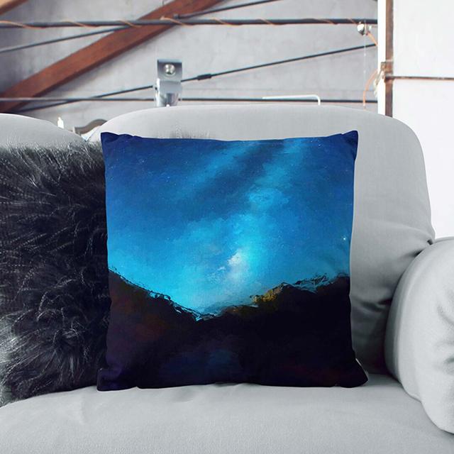 Stars Above Zion National Park in Abstract Cushion with Filling East Urban Home Size: 40cm H x 40cm W x 15cm D, Backing Colour: Black on Productcaster.