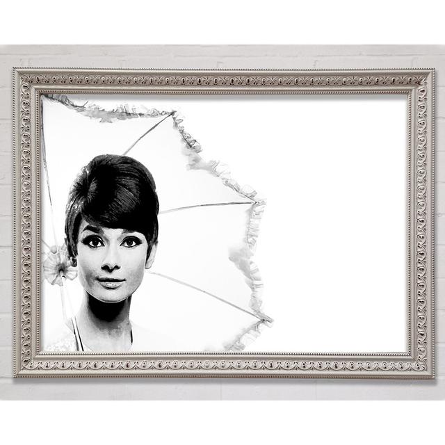 Audrey Hepburn Umbrella - Print Bright Star Size: 84.1cm H x 118.9cm W x 3cm D on Productcaster.