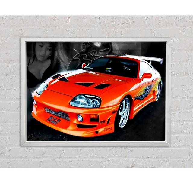 Toyota Supra Fast And The Furious - Drucken Bright Star Größe: 100 cm H x 141,4 cm B x 3,3 cm T on Productcaster.