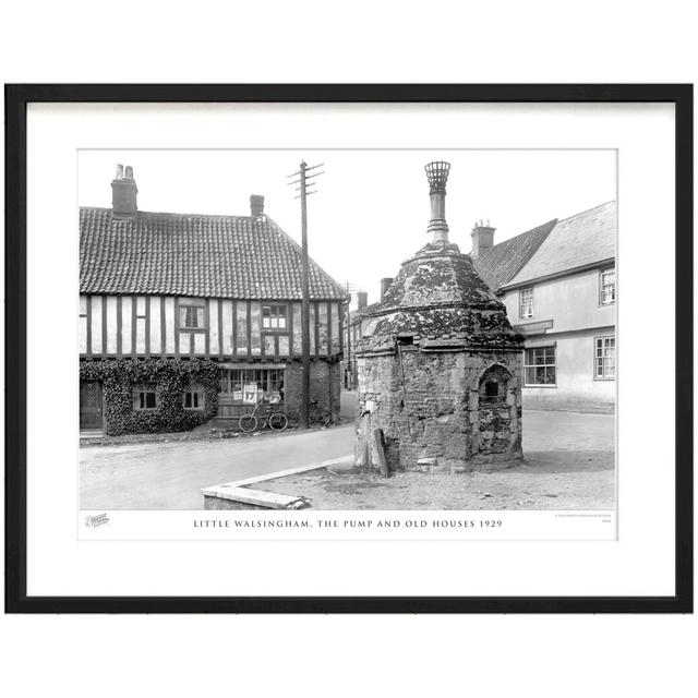 'Little Walsingham, the Pump and Old Houses 1929' by Francis Frith - Picture Frame Photograph Print on Paper The Francis Frith Collection Size: 40cm H on Productcaster.