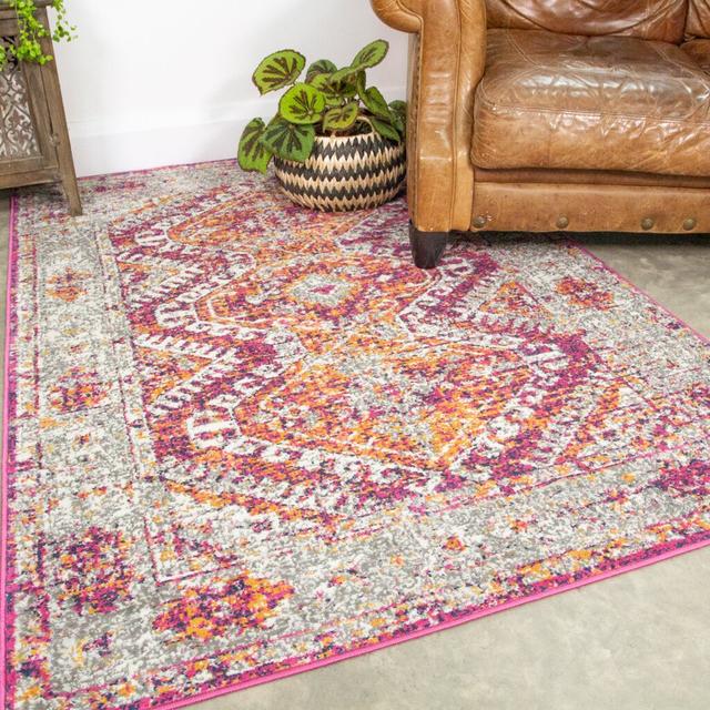 Bressler Aztec Multicolor Rug World Menagerie Rug Size: Rectangle 60 x 110cm on Productcaster.