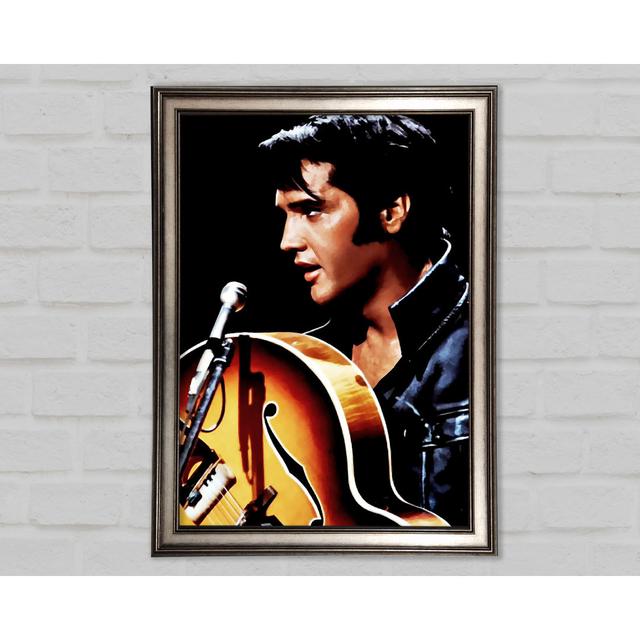 Elvis Guitar - Single Picture Frame Art Prints Ophelia & Co. Size: 29.7cm H x 21cm W x 1.5cm D on Productcaster.