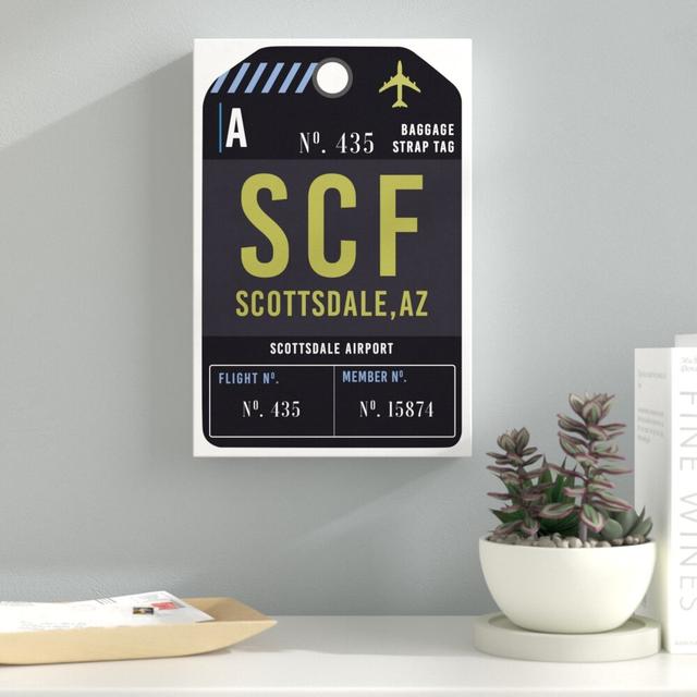 Scottsdale Luggage Tag - Print East Urban Home Size: 38cm H x 25cm W x 4cm D, Format: Wrapped Canvas on Productcaster.