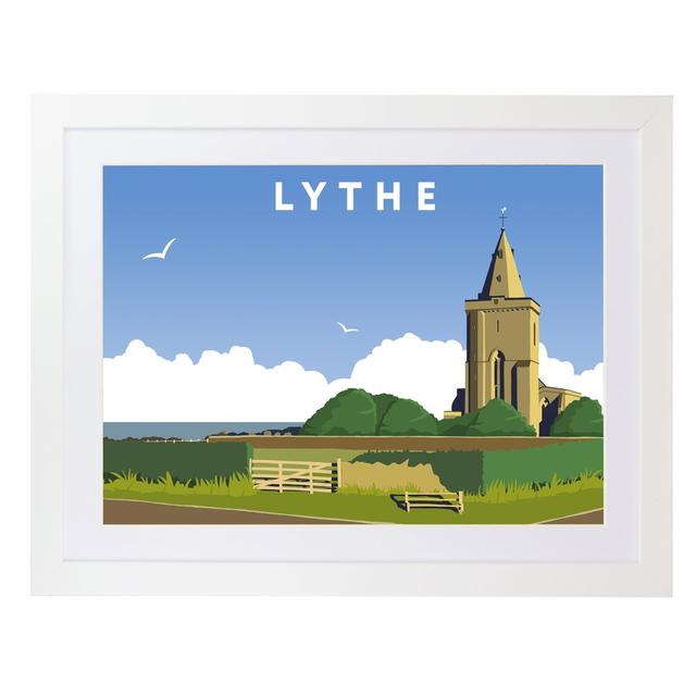 'Lythe' Graphic Art East Urban Home Size: 33.5 cm H x 43.5 cm W x 2.2 cm D, Format: White Wood Frame on Productcaster.