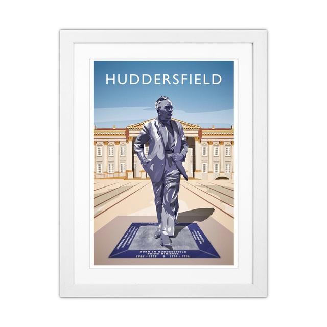 Huddersfield Portrait by Richard O'Neill - Print Corrigan Studio Size: 43.5cm H x 33.5cm W x 3cm D, Format: White Framed on Productcaster.