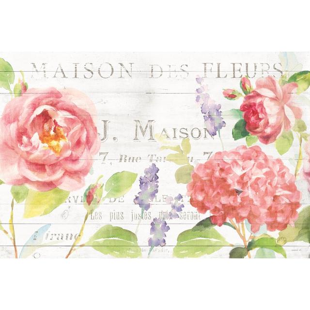 Maison Des Fleurs I by Danhui Nai - Wrapped Canvas Painting Maturi Size: 51cm H x 76cm W on Productcaster.