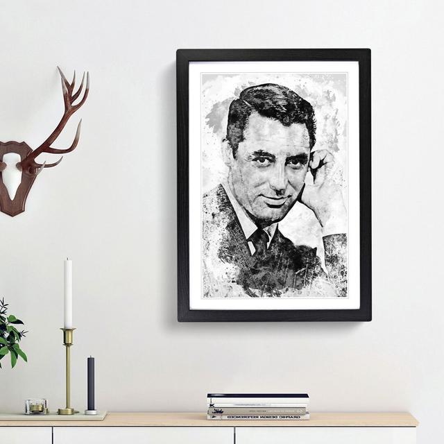 Cary Grant in Abstract - Picture Frame Graphic Art Print East Urban Home Size: 65cm H x 48cm W x 2cm D, Frame Option: Black Framed on Productcaster.