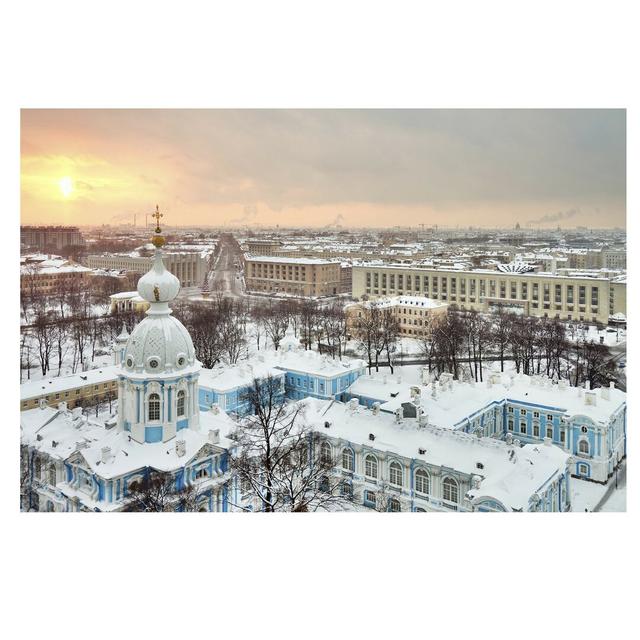 Winter in St. Petersburg 3.2m x 4.8m Textured Matt Peel & Stick Wall Mural East Urban Home Material quality: Premium (150g/m²), Size: 3.36m x 225cm on Productcaster.