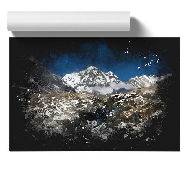 The Annapurna Sanctuary in Nepal - Unframed Photograph East Urban Home Size: 30cm H x 42cm W x 0.1cm D on Productcaster.